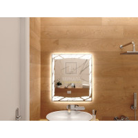 Зеркало с подсветкой для ванной комнаты Ночетта 80х80 см